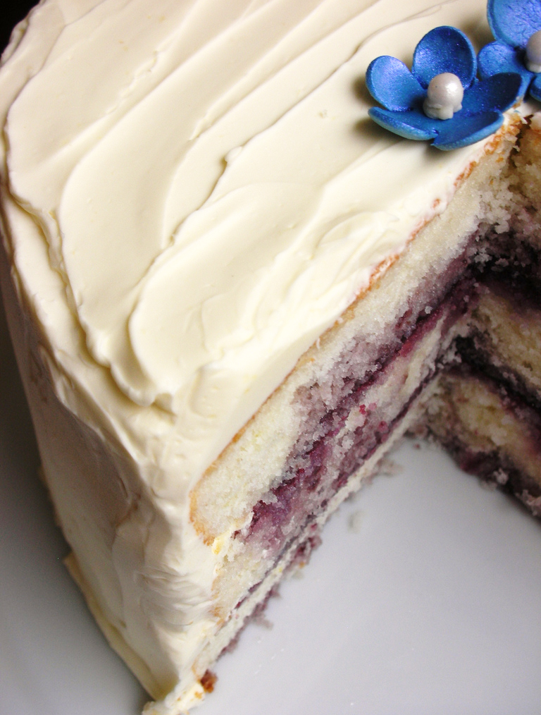 Lemon Blueberry Layer Cake with Lemon Buttercream Frosting - Better ...